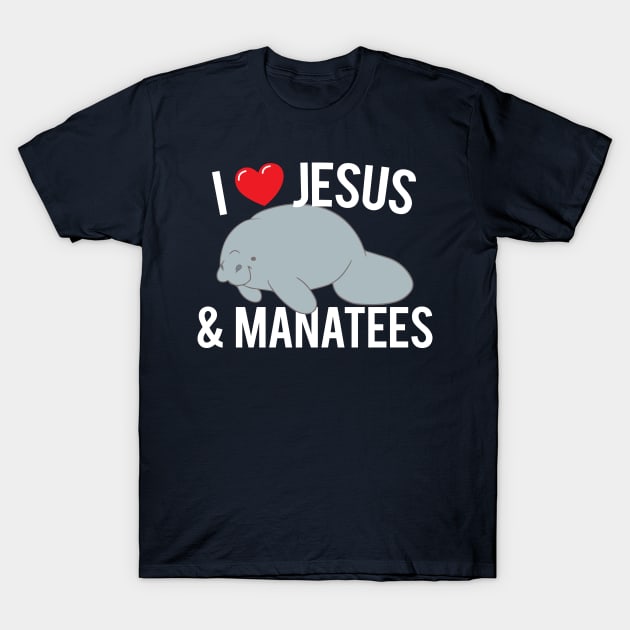 Manatee Sea Cow Christian Jesus Love T-Shirt by ScottsRed